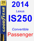 Passenger Wiper Blade for 2014 Lexus IS250 - Premium