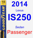 Passenger Wiper Blade for 2014 Lexus IS250 - Premium