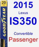 Passenger Wiper Blade for 2015 Lexus IS350 - Premium