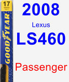 Passenger Wiper Blade for 2008 Lexus LS460 - Premium