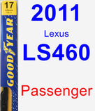 Passenger Wiper Blade for 2011 Lexus LS460 - Premium