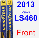 Front Wiper Blade Pack for 2013 Lexus LS460 - Premium