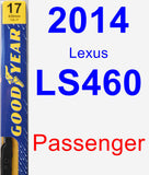 Passenger Wiper Blade for 2014 Lexus LS460 - Premium