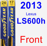 Front Wiper Blade Pack for 2013 Lexus LS600h - Premium