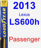 Passenger Wiper Blade for 2013 Lexus LS600h - Premium