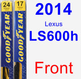 Front Wiper Blade Pack for 2014 Lexus LS600h - Premium