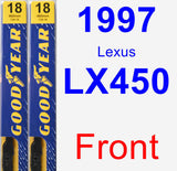 Front Wiper Blade Pack for 1997 Lexus LX450 - Premium