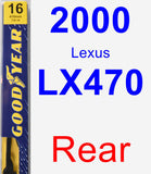 Rear Wiper Blade for 2000 Lexus LX470 - Premium