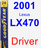 Driver Wiper Blade for 2001 Lexus LX470 - Premium