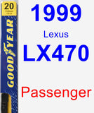 Passenger Wiper Blade for 1999 Lexus LX470 - Premium