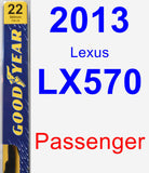 Passenger Wiper Blade for 2013 Lexus LX570 - Premium