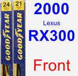 Front Wiper Blade Pack for 2000 Lexus RX300 - Premium