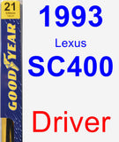 Driver Wiper Blade for 1993 Lexus SC400 - Premium