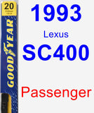 Passenger Wiper Blade for 1993 Lexus SC400 - Premium