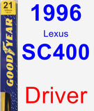 Driver Wiper Blade for 1996 Lexus SC400 - Premium