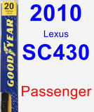 Passenger Wiper Blade for 2010 Lexus SC430 - Premium