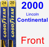 Front Wiper Blade Pack for 2000 Lincoln Continental - Premium