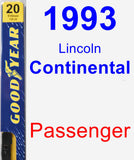 Passenger Wiper Blade for 1993 Lincoln Continental - Premium