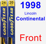 Front Wiper Blade Pack for 1998 Lincoln Continental - Premium