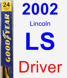 Driver Wiper Blade for 2002 Lincoln LS - Premium