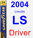 Driver Wiper Blade for 2004 Lincoln LS - Premium