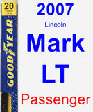 Passenger Wiper Blade for 2007 Lincoln Mark LT - Premium