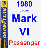 Passenger Wiper Blade for 1980 Lincoln Mark VI - Premium