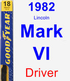 Driver Wiper Blade for 1982 Lincoln Mark VI - Premium