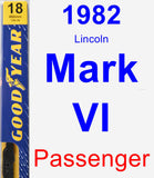 Passenger Wiper Blade for 1982 Lincoln Mark VI - Premium