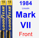 Front Wiper Blade Pack for 1984 Lincoln Mark VII - Premium