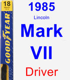 Driver Wiper Blade for 1985 Lincoln Mark VII - Premium