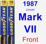 Front Wiper Blade Pack for 1987 Lincoln Mark VII - Premium