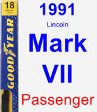 Passenger Wiper Blade for 1991 Lincoln Mark VII - Premium