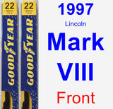 Front Wiper Blade Pack for 1997 Lincoln Mark VIII - Premium