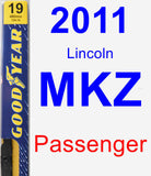 Passenger Wiper Blade for 2011 Lincoln MKZ - Premium