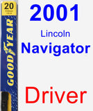 Driver Wiper Blade for 2001 Lincoln Navigator - Premium