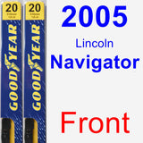 Front Wiper Blade Pack for 2005 Lincoln Navigator - Premium