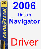 Driver Wiper Blade for 2006 Lincoln Navigator - Premium