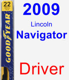 Driver Wiper Blade for 2009 Lincoln Navigator - Premium