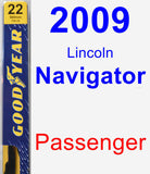 Passenger Wiper Blade for 2009 Lincoln Navigator - Premium
