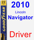 Driver Wiper Blade for 2010 Lincoln Navigator - Premium
