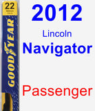 Passenger Wiper Blade for 2012 Lincoln Navigator - Premium