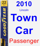 Passenger Wiper Blade for 2010 Lincoln Town Car - Premium