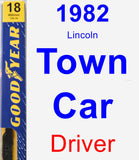 Driver Wiper Blade for 1982 Lincoln Town Car - Premium