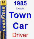 Driver Wiper Blade for 1985 Lincoln Town Car - Premium