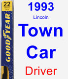 Driver Wiper Blade for 1993 Lincoln Town Car - Premium