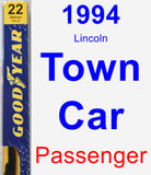 Passenger Wiper Blade for 1994 Lincoln Town Car - Premium