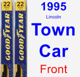 Front Wiper Blade Pack for 1995 Lincoln Town Car - Premium