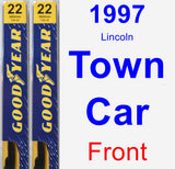 Front Wiper Blade Pack for 1997 Lincoln Town Car - Premium