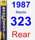 Rear Wiper Blade for 1987 Mazda 323 - Premium